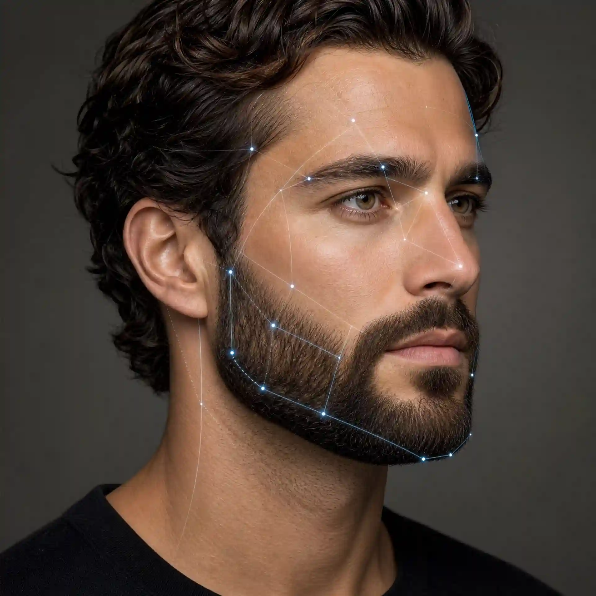Beard styles for men AI alignment matching facial contours and proportions precisely