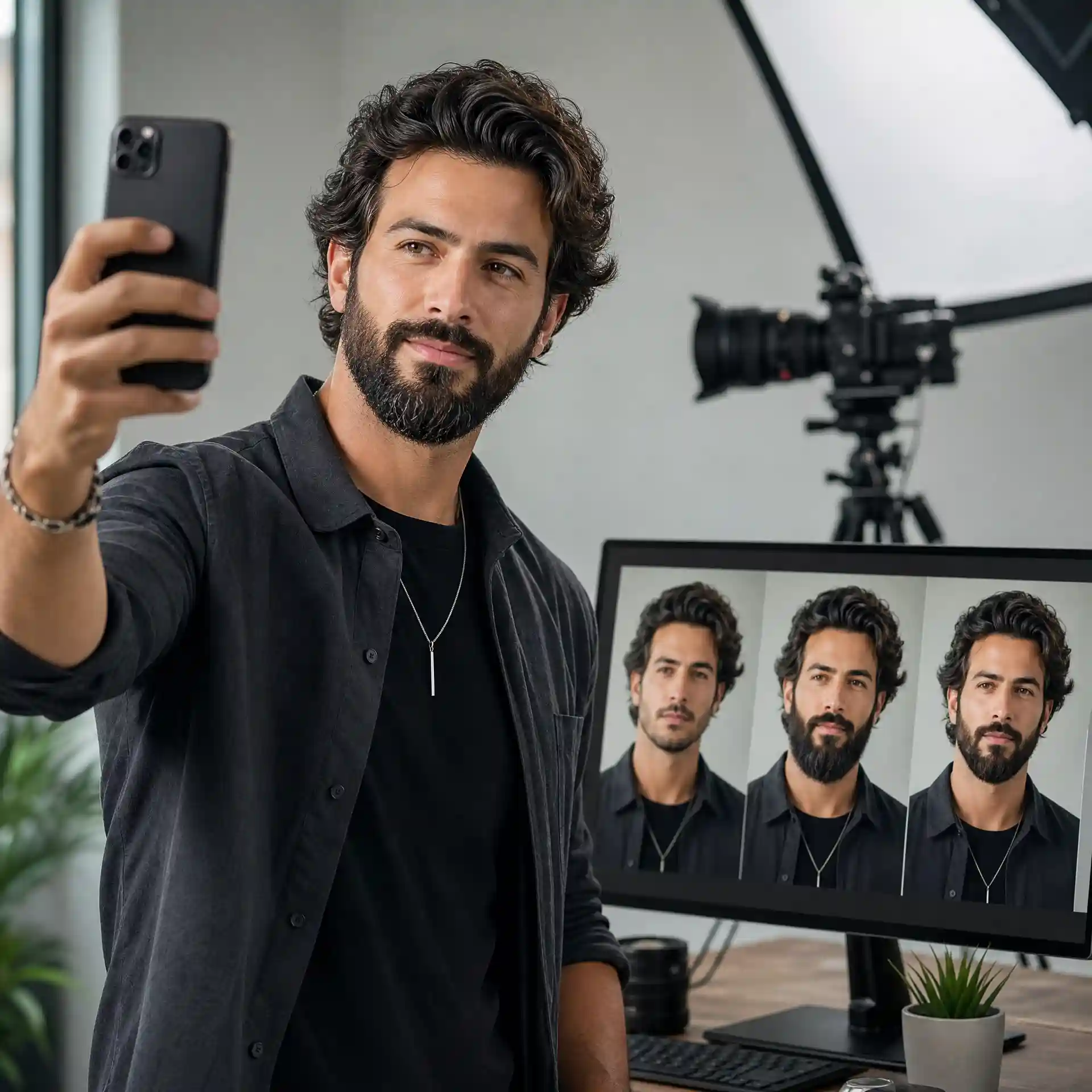 Beard styles for men creating polished social media profile portraits and revamps