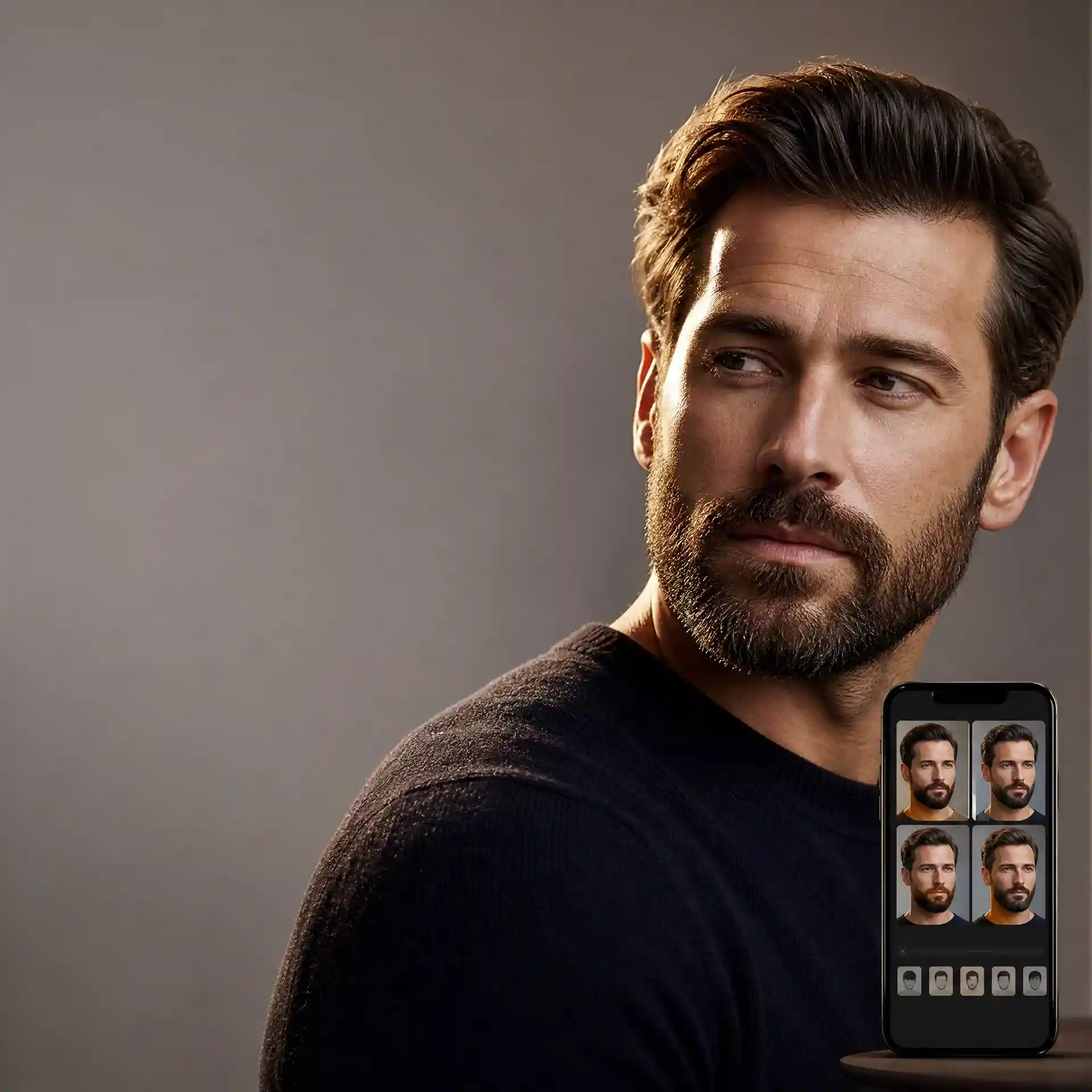 Beard styles for men final preview showing a trendy realistic male beard makeover