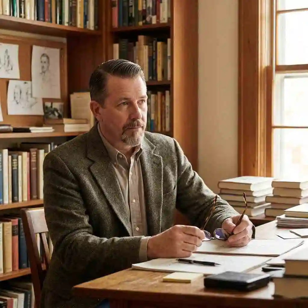 Intellectual Ivy League cut with a Van Dyke beard, offering a vintage charm that makes this a unique and distinguishable choice among the best hairstyles with beard.