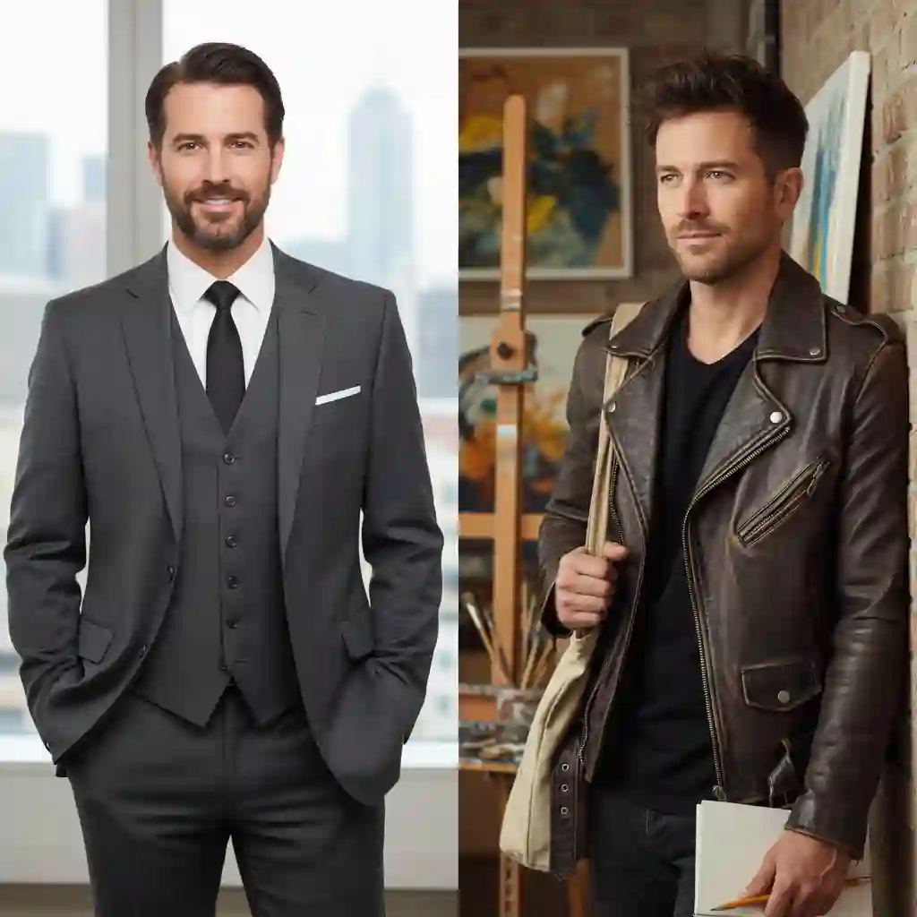 A professional man in a suit featuring one of the best hairstyles with beard, demonstrating how a clean haircut and groomed beard amplify authority and confidence in a corporate setting.