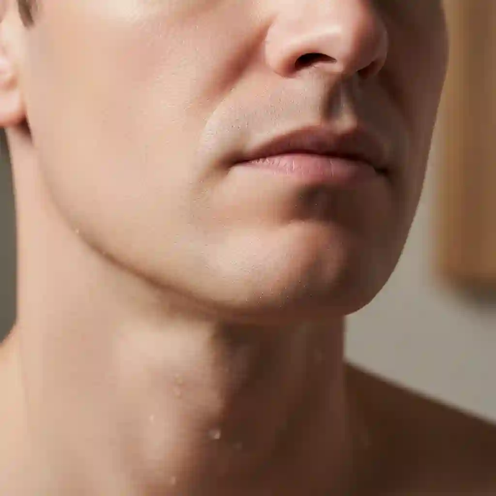 Light and texture reconstruction example demonstrating an ai beard remover online free adding realistic shadows, pores, and tonal consistency, avoiding flat sticker‑like artifacts on the newly generated chin.