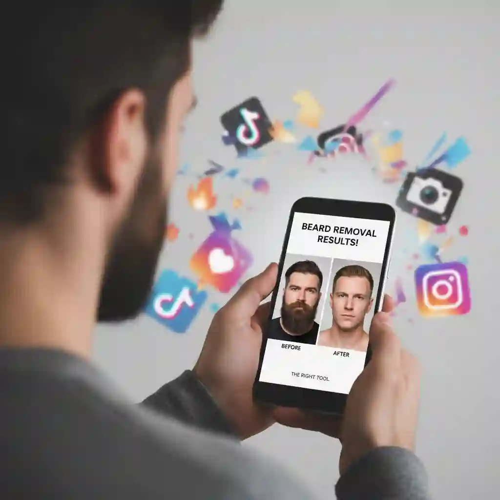 Conclusion graphic summarizing why the Beard Remover Filter is rare on social platforms and which dedicated apps deliver believable, clean‑shaven results with AI reconstruction.