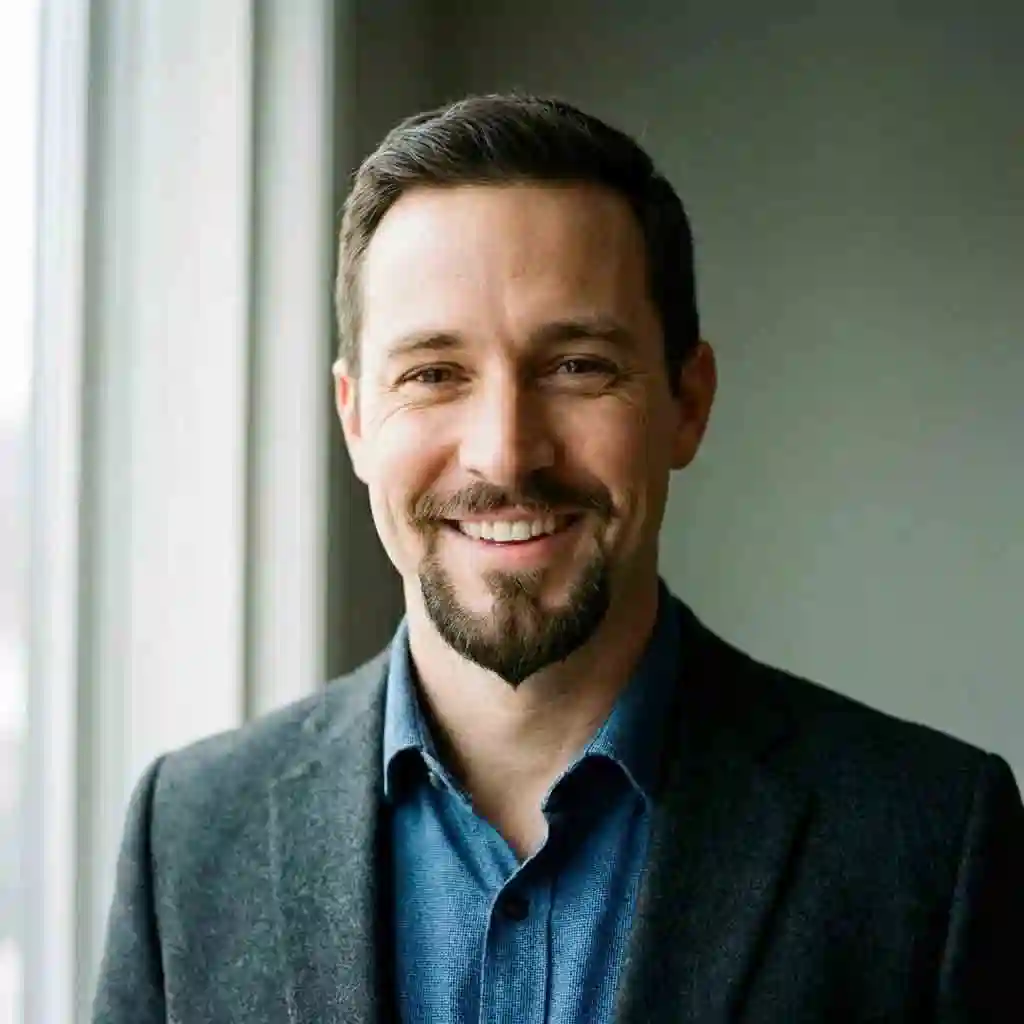 Man with an oval face wearing an Anchor Beard which creates a stylish look without disrupting the natural harmony of this ideal beard for your face shape.