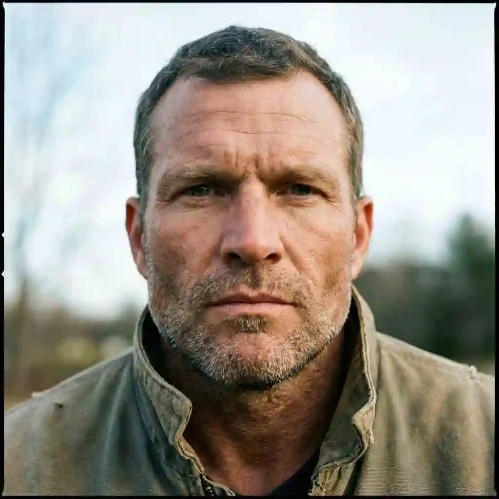 Square face shape illustration with a broad forehead and strong jawline needing a softening beard for your face shape to balance the hard angles.