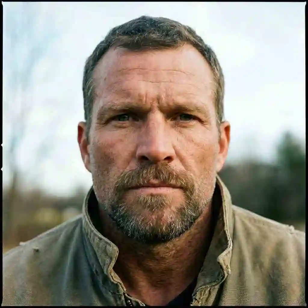 Man with a square face wearing a Circle Beard which uses rounded lines to soften the jawline making it a great beard for your face shape.