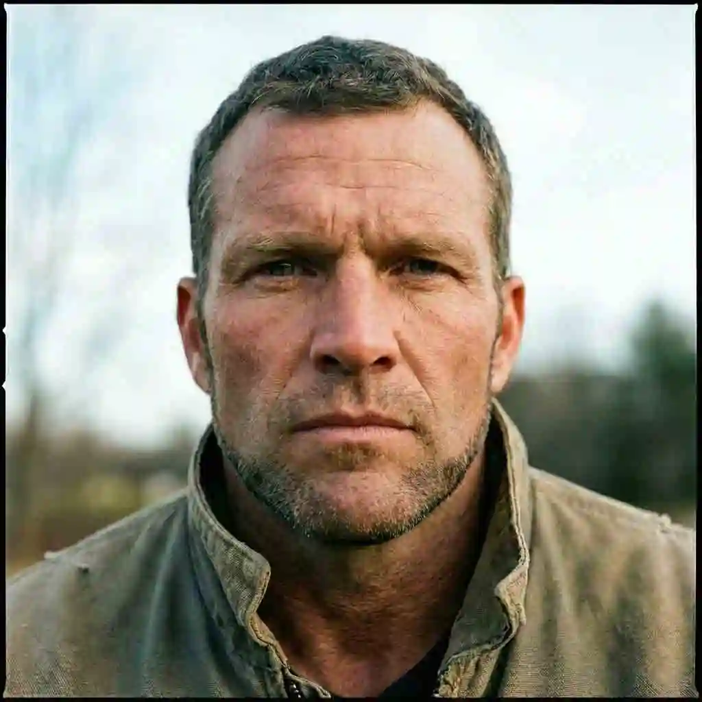 Example of Chin Strap on a square face effectively outlining the jaw too precisely making it the wrong beard for your face shape if you want softness.