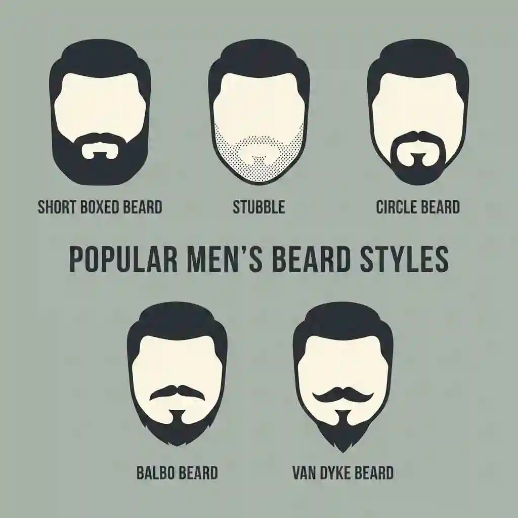 Summary infographic of Go To beard styles that suit most face shapes helping you quickly identify a safe and effective beard for your face shape.
