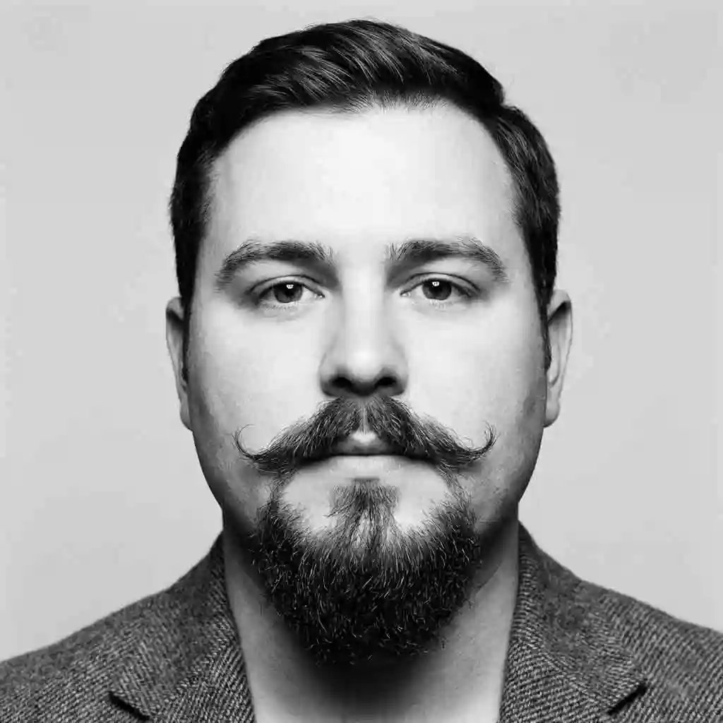 A detailed look at the classic Van Dyke style, which is often considered the best beard for round face because it draws attention to the chin and creates a lengthening visual effect.