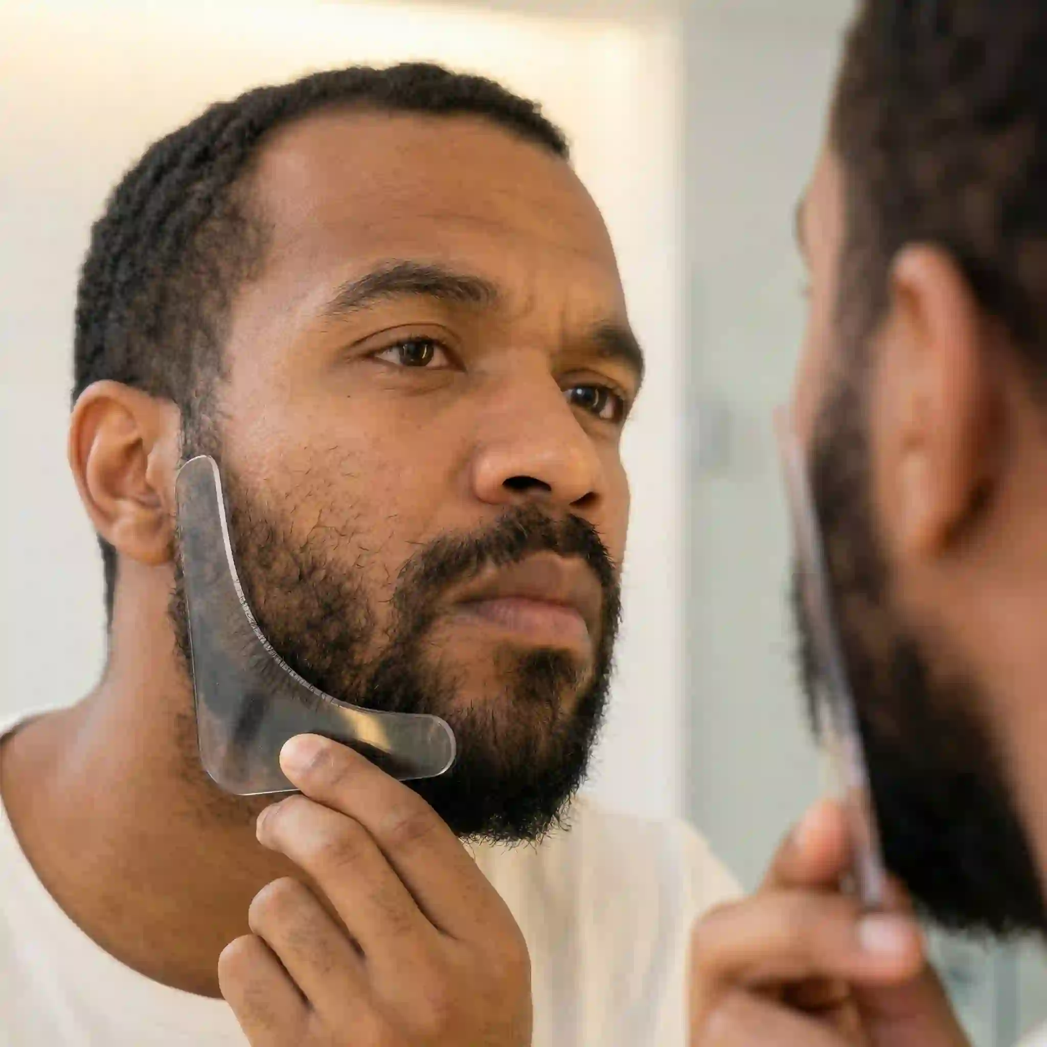 Using a reliable symmetry beard liner tool provides a fixed reference point, ensuring both sides of your face have identical, clean lines without the daily guesswork and uneven results of freehand trimming.