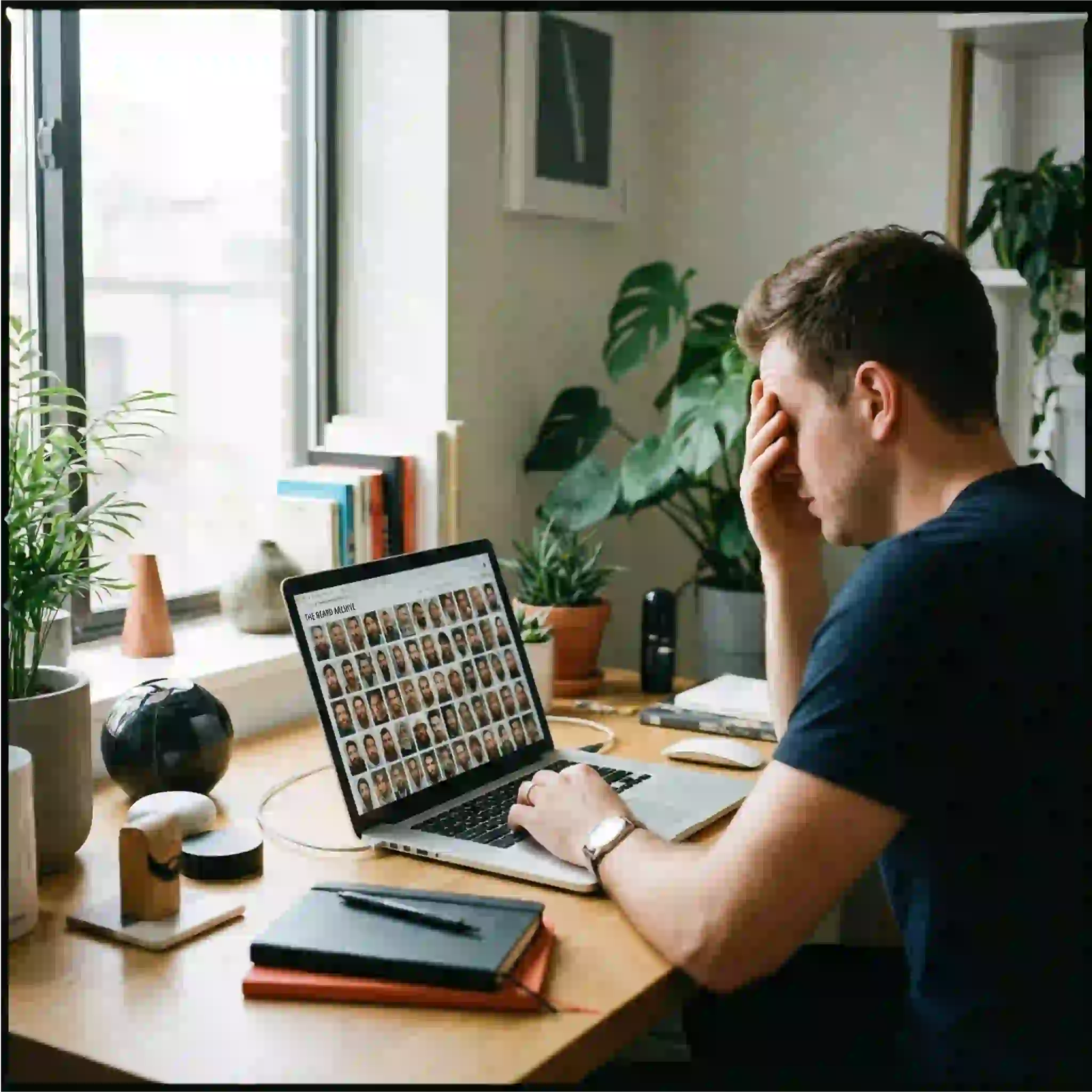 Transform your look using accurate beard styles by face shape matching - here a round face guy tries a goatee to add length.