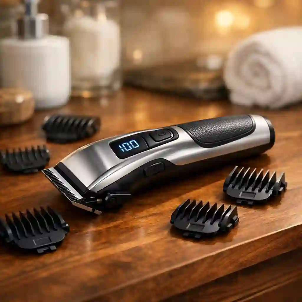 A collection of high-quality beard clippers and grooming tools essential for anyone wanting to learn how to fade my beard professionally at home without needing a regular trip to the local barber.