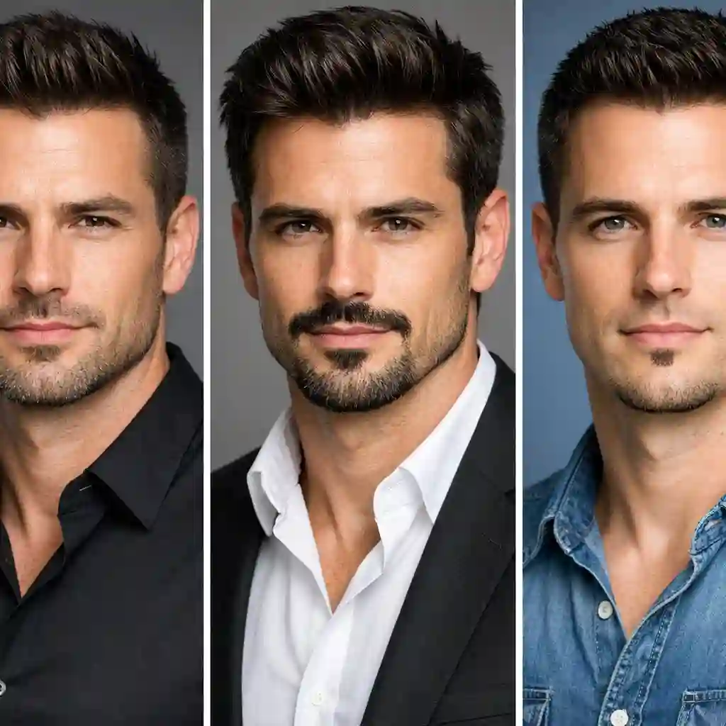 A comprehensive visual guide illustrating how to shave for a goatee correctly to achieve a symmetrical and professional look, featuring various tools and techniques for modern men's grooming in 2026.