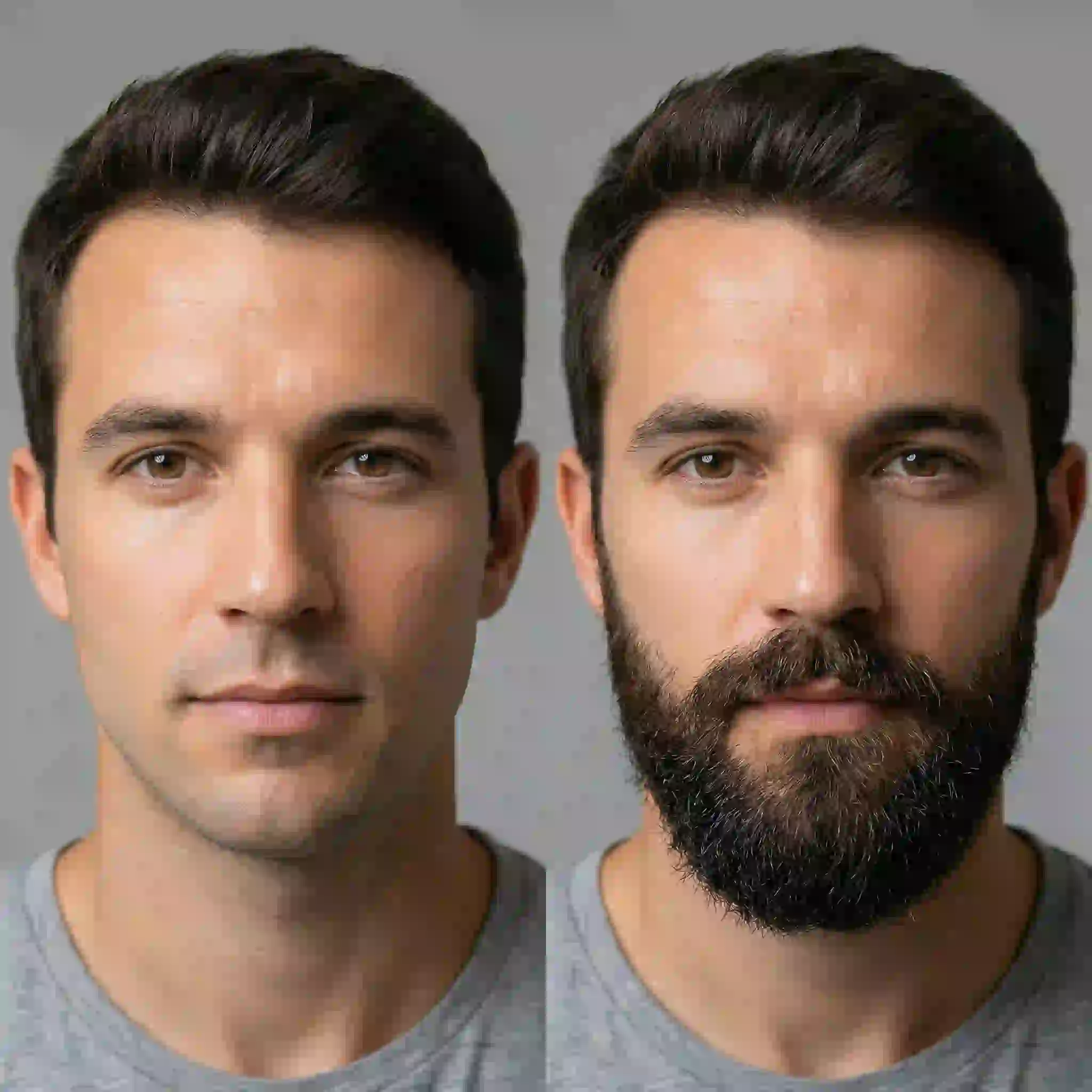 Observing how facial hair affects perceived age and maturity while helping you visualize how would you look with a beard for professional or personal situations.