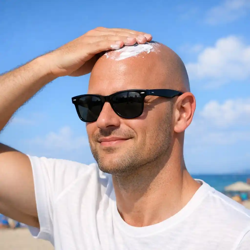 Sunscreen is your scalp's best friend after using a bald head hair removal cream, as protecting your skin from UV rays is a critical step in maintaining a healthy and safe bald head hair removal routine.