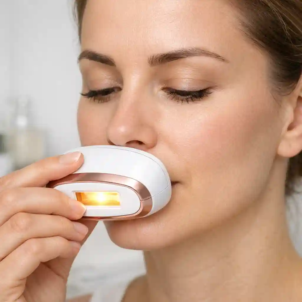 Comparing the effective gliding and stamping techniques for moving your facial hair removal machine across different facial contours to ensure even coverage while preventing heat buildup and potential skin irritation during use.