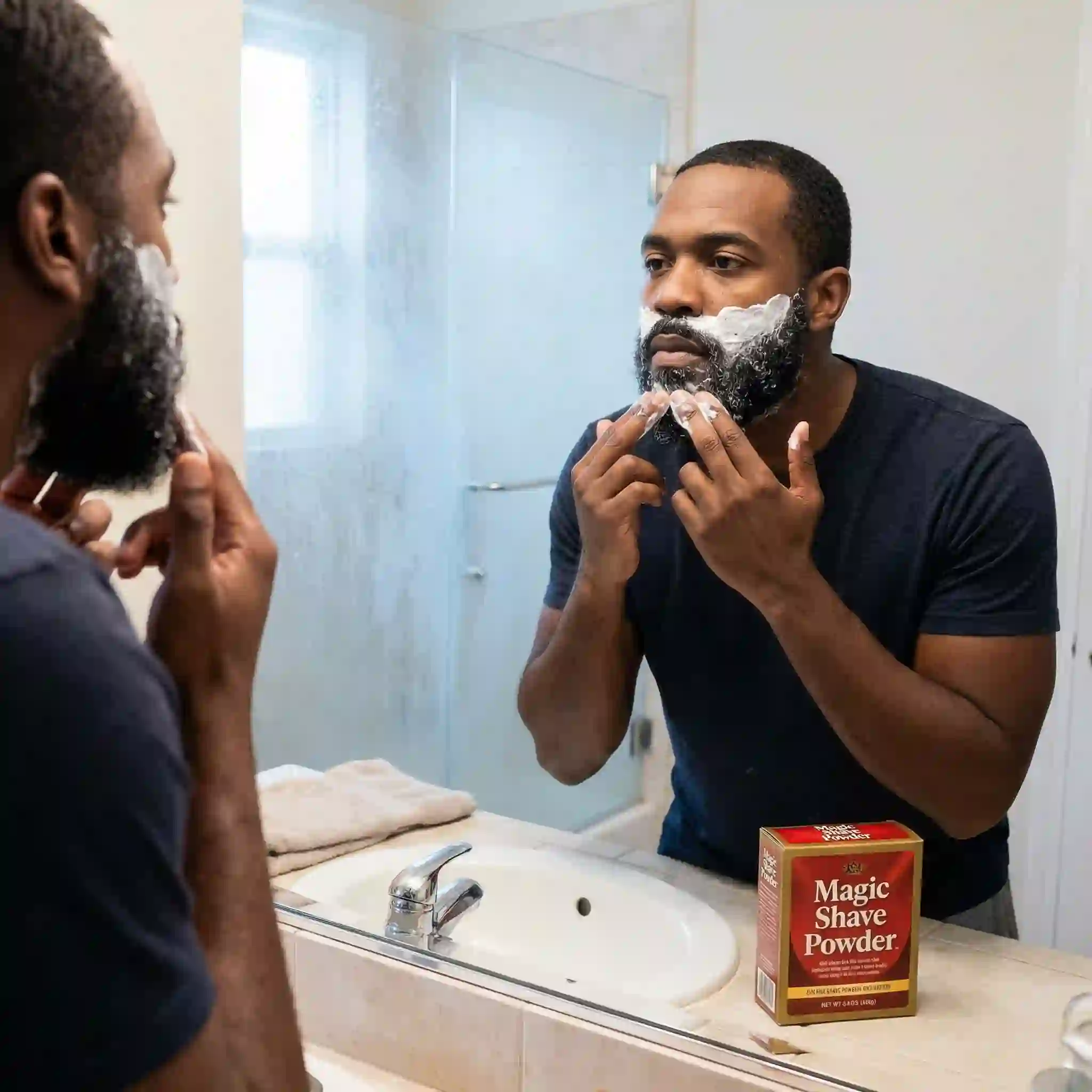 Magic Shave Powder is a specialized depilatory solution offering an effective chemical facial hair removal alternative specifically formulated to help men avoid razor bumps and manage coarse beard growth.