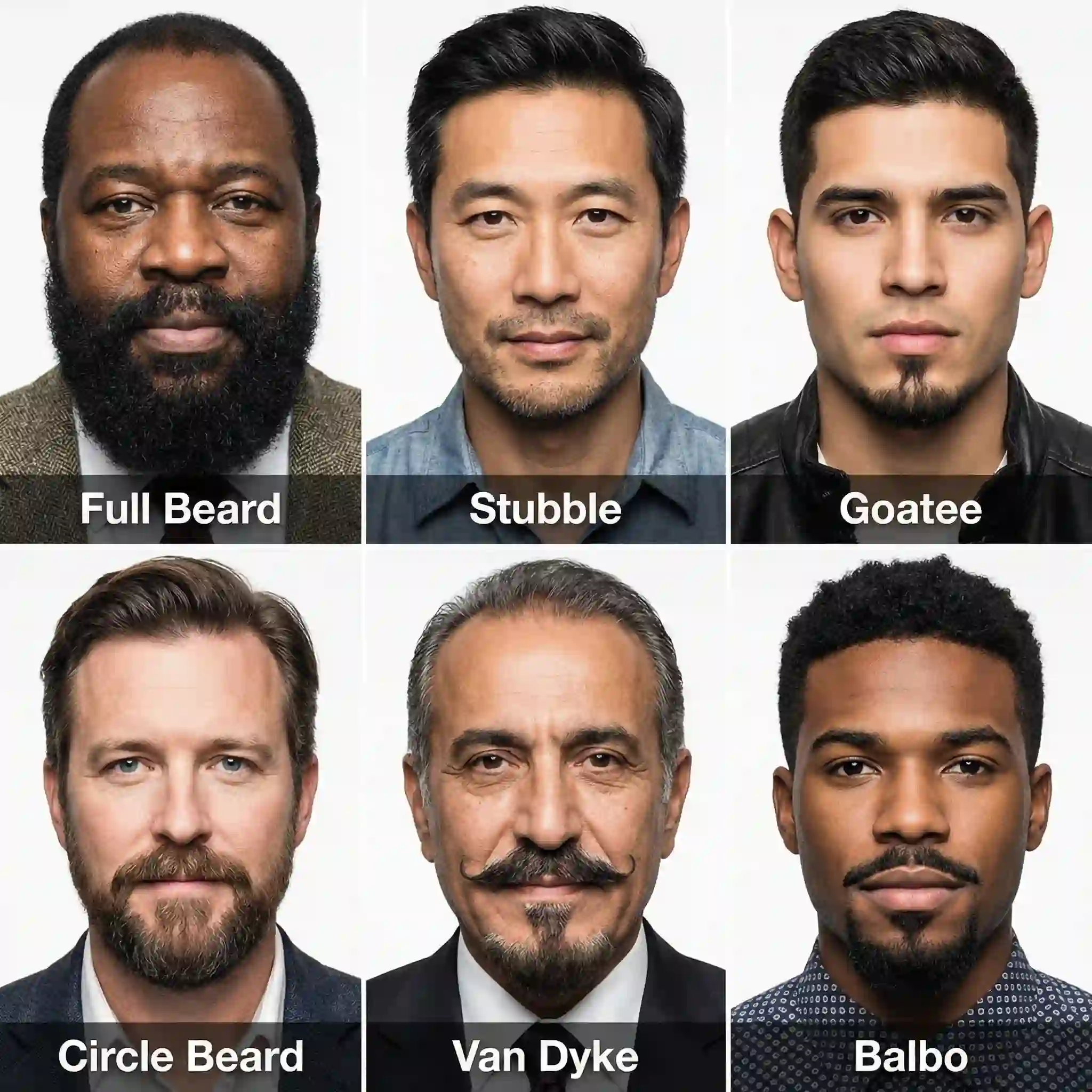 Best beard for your face shape covering 15 trending styles for 7 face shapes with scientific measurement methods