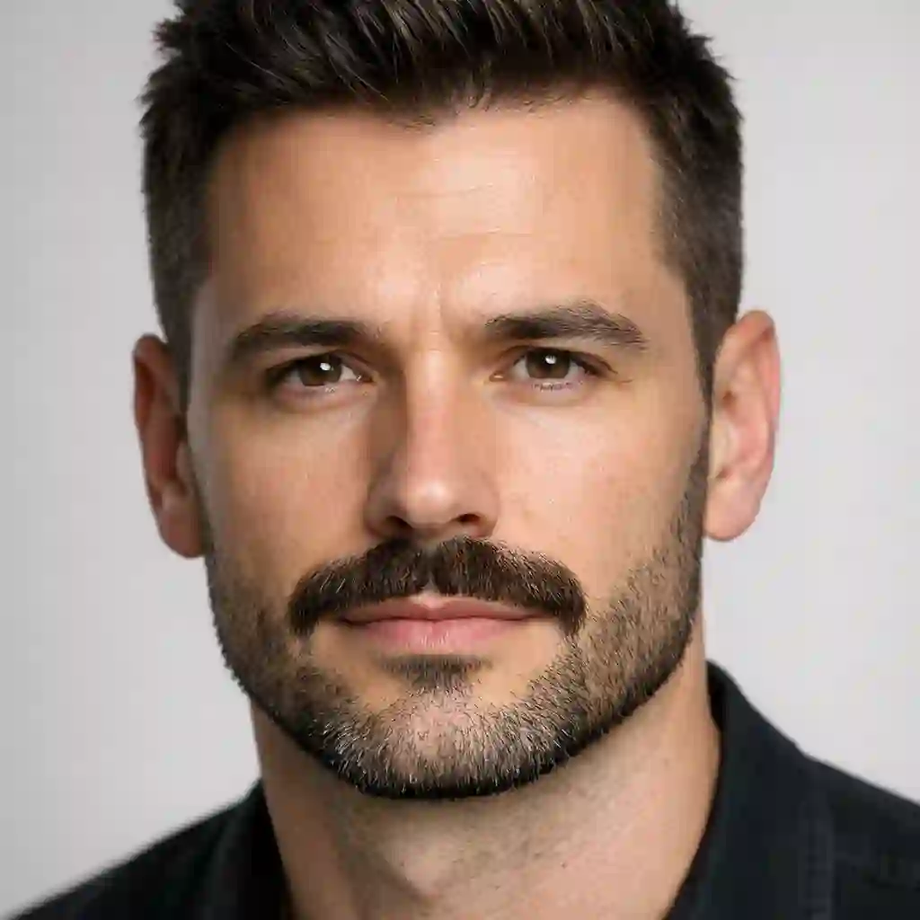 15 celebrity-approved disconnected mustache styles guide with face shape adaptation DIY trimming steps and maintenance tips