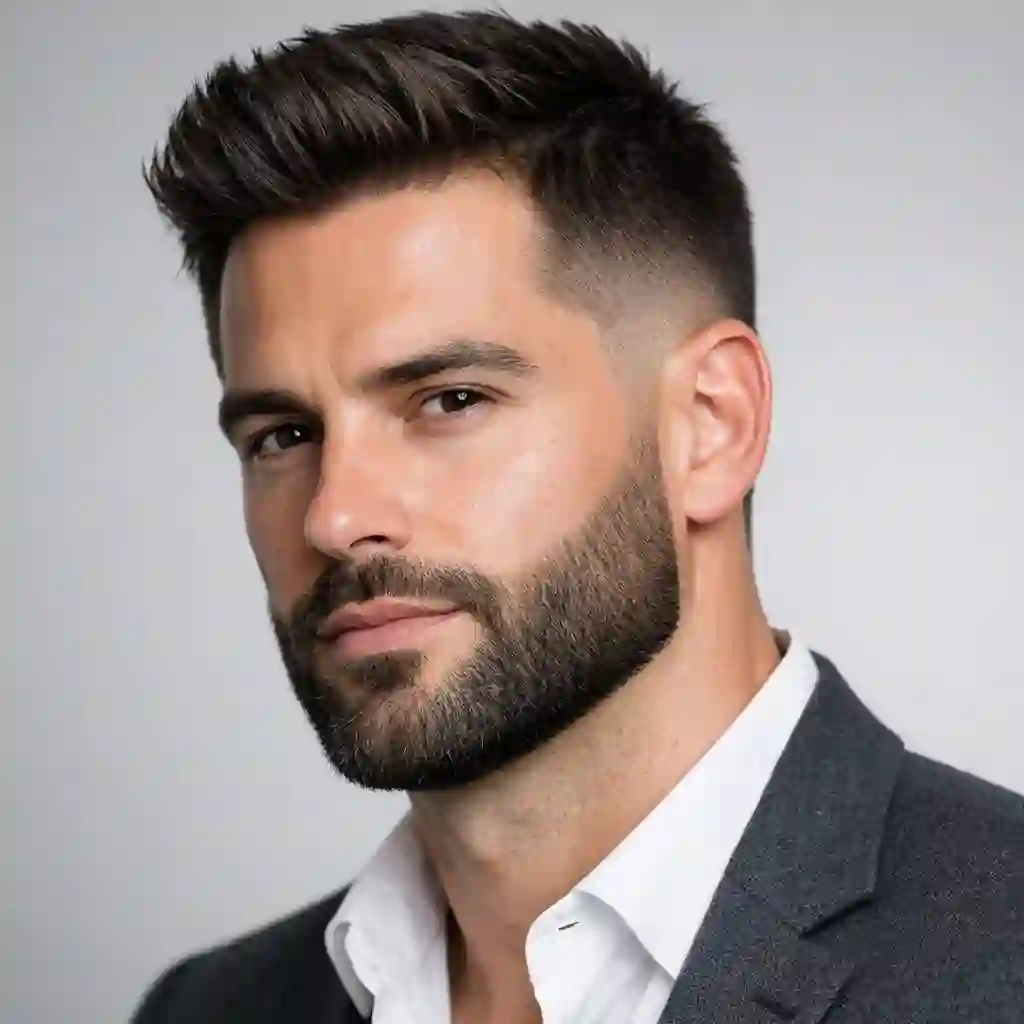 Professional beard fade guide covering 7 steps tool prep face shape matching gradient blending and daily maintenance